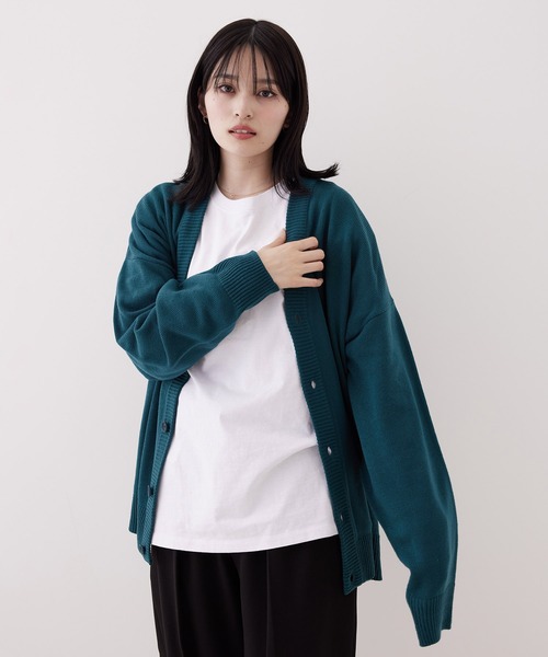 JUNRED（ジュンレッド）の「【こめ×JUNRed】ボリュームスリーブニットカーディガン（カーディガン/ボレロ・メンズ・オフホワイト/チャコールグレー/グリーン・S/M/L）」の16枚目の写真