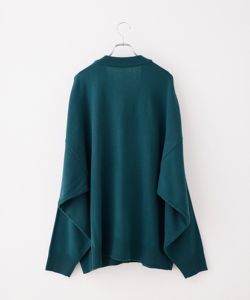 JUNRED（ジュンレッド）の「【こめ×JUNRed】ボリュームスリーブニットカーディガン（カーディガン/ボレロ・メンズ・オフホワイト/チャコールグレー/グリーン・S/M/L）」の8枚目の写真