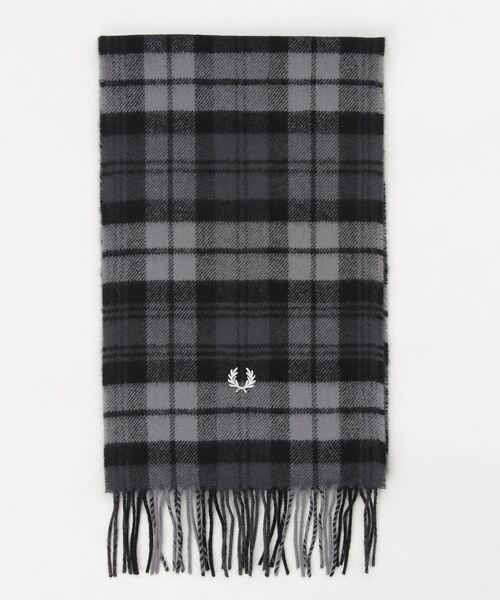 FRED PERRY（フレッドペリー）の「Tartan Scarf（ストール/ショール・メンズ・ネイビー/グレー・ONE SIZE）」の6枚目の写真