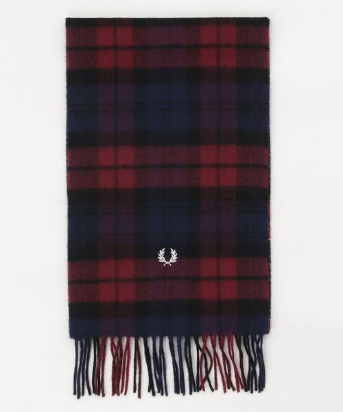 FRED PERRY（フレッドペリー）の「Tartan Scarf（ストール/ショール・メンズ・ネイビー/グレー・ONE SIZE）」の10枚目の写真