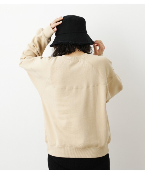 RODEO CROWNS WIDE BOWL（ロデオクラウンズワイドボウル）の「【WEB限定】サガラカレッジスウェットWL（スウェット・レディース・杢グレー/ライトブラック/ベージュ・FREE）」の5枚目の写真