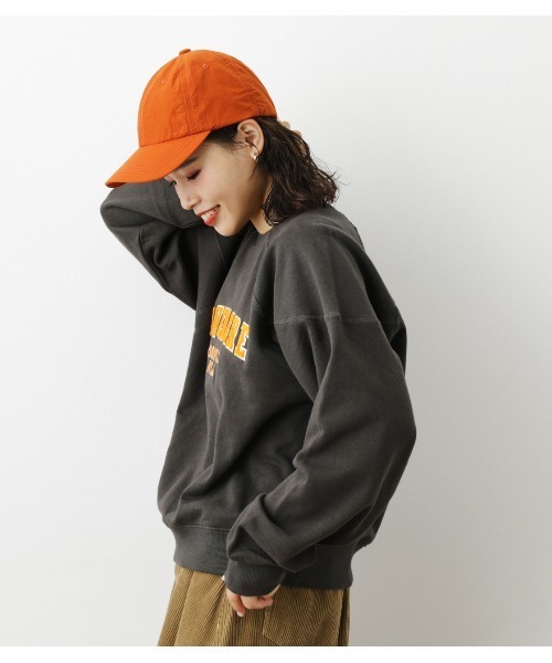 RODEO CROWNS WIDE BOWL（ロデオクラウンズワイドボウル）の「【WEB限定】サガラカレッジスウェットWL（スウェット・レディース・杢グレー/ライトブラック/ベージュ・FREE）」の6枚目の写真