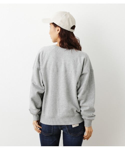 RODEO CROWNS WIDE BOWL（ロデオクラウンズワイドボウル）の「【WEB限定】サガラカレッジスウェットWL（スウェット・レディース・杢グレー/ライトブラック/ベージュ・FREE）」の8枚目の写真