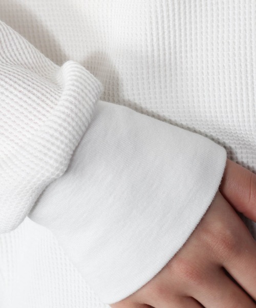 cepo（セポ）の「【SET ITEM】Vネック＋ワッフルロンT　アンサンブル（スウェット・レディース・パープル/サックスブルー/イエロー・M）」の11枚目の写真