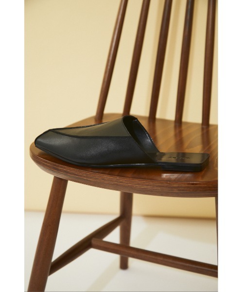 BLACK BY MOUSSY（ブラックバイマウジー）の「square mule（スクエアミュール）（その他シューズ・レディース・ベージュ/ブラック・38/37/36）」の12枚目の写真