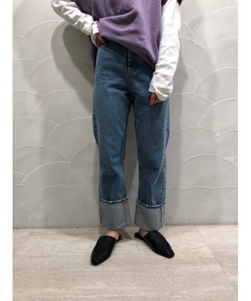 BLACK BY MOUSSY（ブラックバイマウジー）の「square mule（スクエアミュール）（その他シューズ・レディース・ベージュ/ブラック・38/37/36）」の18枚目の写真