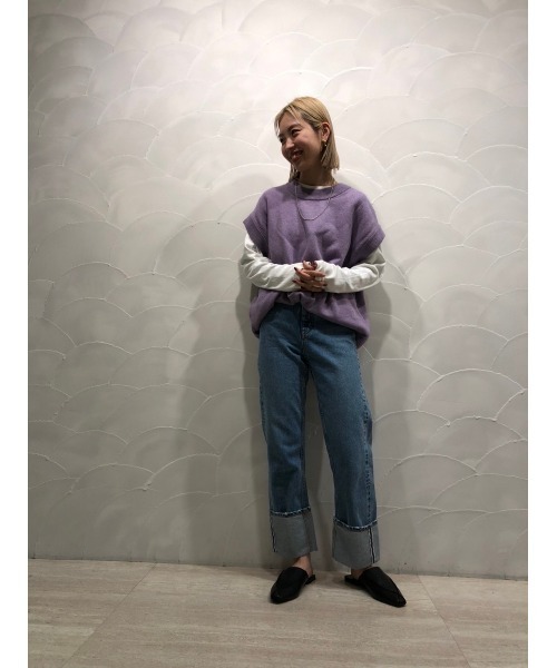 BLACK BY MOUSSY（ブラックバイマウジー）の「square mule（スクエアミュール）（その他シューズ・レディース・ベージュ/ブラック・38/37/36）」の17枚目の写真