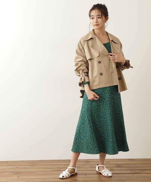 N.(N. Natural Beauty Basic)(エヌエヌナチュラルビューティーベーシック)の「◆スクエアネック小花マキシワンピース(ワンピース・レディース・ネイビー/オフホワイト/グリーン・MEDIUM)」の22枚目の写真