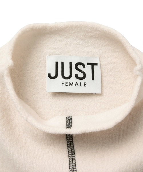 MADEMOISELLE ROPE'（マドモアゼル ロペ）の「【JUST FEMALE】 ラインボトルネックニット（ニット/セーター・レディース・オフホワイト・FREE）」の8枚目の写真