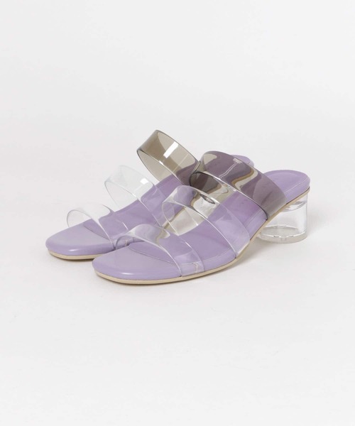 SENSE OF PLACE by URBAN RESEARCH(センスオブプレイスバイアーバンリサーチ)の「PVCクリアヒールサンダル(サンダル・レディース・グリーン/ブラック/パープル/アイボリー・MEDIUM/LARGE/SMALL)」の11枚目の写真