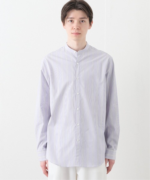 EDIFICE（エディフィス）の「ランダムストライプ バンドカラー シャツ（シャツ/ブラウス・メンズ・グリーン/ブルー・MEDIUM/LARGE/SMALL/X-LARGE）」の16枚目の写真