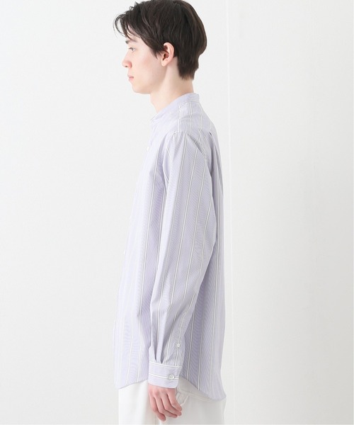 EDIFICE（エディフィス）の「ランダムストライプ バンドカラー シャツ（シャツ/ブラウス・メンズ・グリーン/ブルー・MEDIUM/LARGE/SMALL/X-LARGE）」の17枚目の写真