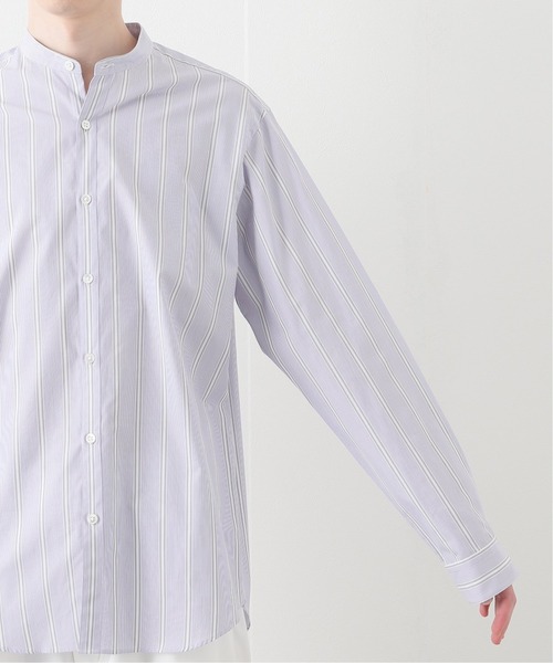 EDIFICE（エディフィス）の「ランダムストライプ バンドカラー シャツ（シャツ/ブラウス・メンズ・グリーン/ブルー・MEDIUM/LARGE/SMALL/X-LARGE）」の21枚目の写真