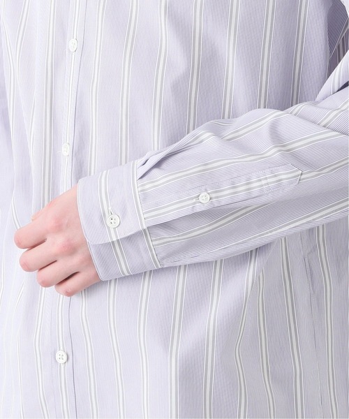 EDIFICE（エディフィス）の「ランダムストライプ バンドカラー シャツ（シャツ/ブラウス・メンズ・グリーン/ブルー・MEDIUM/LARGE/SMALL/X-LARGE）」の22枚目の写真