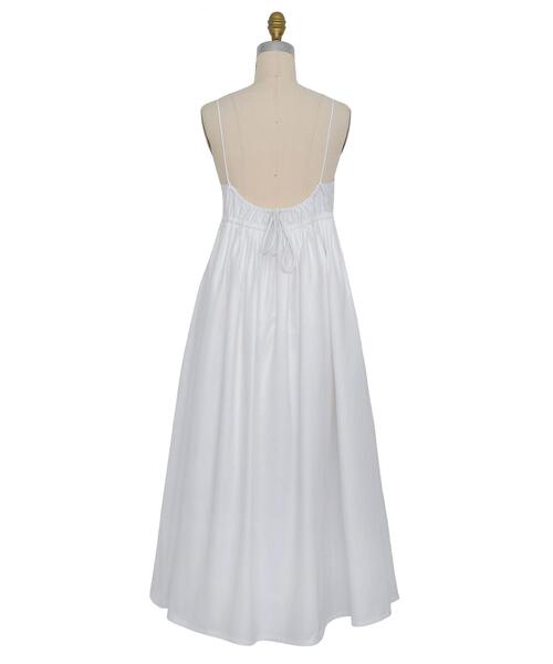 Drawer（ドゥロワー）の「＜Drawer（ドゥロワー）＞ コットンタックサロペットスカート（WHITE）（スカート・レディース・ホワイト・36/38）」の5枚目の写真