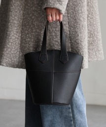 Riberry | 2WAYフェイクレザーバケツバッグ(ハンドバッグ)