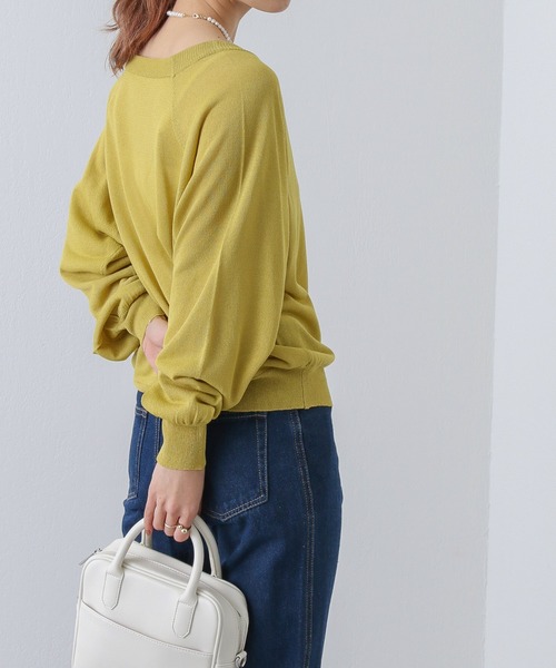 COLONY 2139（コロニートゥーワンスリーナイン）の「ラメシアーニットカーディガン（カーディガン/ボレロ・レディース・ブラック/グリーン/ベージュ/パープル/アイボリー・LARGE/MEDIUM）」の18枚目の写真