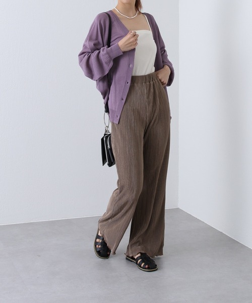 COLONY 2139（コロニートゥーワンスリーナイン）の「ラメシアーニットカーディガン（カーディガン/ボレロ・レディース・ブラック/グリーン/ベージュ/パープル/アイボリー・LARGE/MEDIUM）」の10枚目の写真