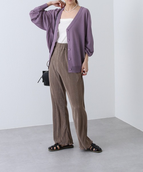 COLONY 2139（コロニートゥーワンスリーナイン）の「ラメシアーニットカーディガン（カーディガン/ボレロ・レディース・ブラック/グリーン/ベージュ/パープル/アイボリー・LARGE/MEDIUM）」の21枚目の写真