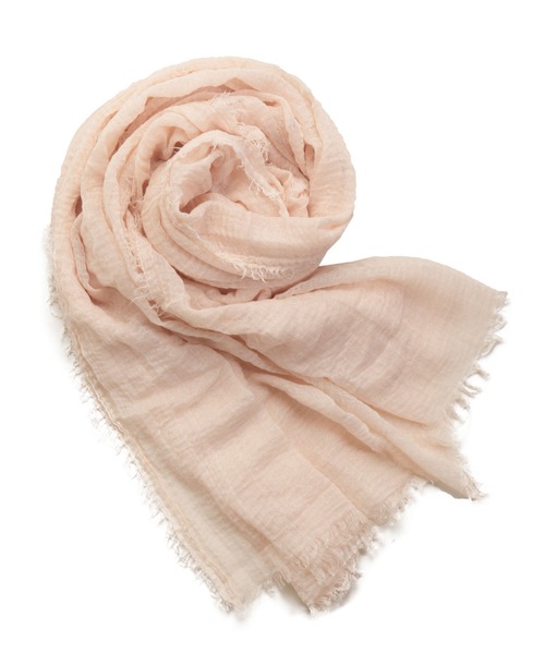 sankyo shokai（サンキョウショウカイ）の「大判ストール薄手（ストール/ショール・レディース・モカ/ライトブルー/ピンクベージュ/ブルー/セージグリーン/オレンジ/グリーン・FREE）」の7枚目の写真