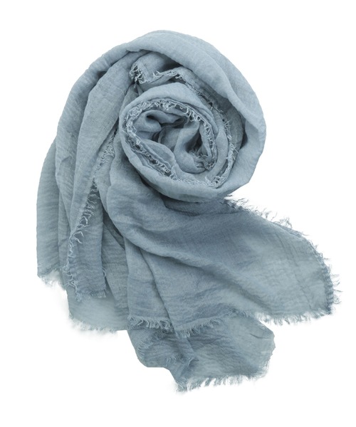 sankyo shokai（サンキョウショウカイ）の「大判ストール薄手（ストール/ショール・レディース・モカ/ライトブルー/ピンクベージュ/ブルー/セージグリーン/オレンジ/グリーン・FREE）」の6枚目の写真