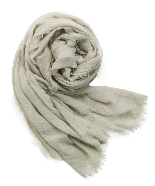 sankyo shokai（サンキョウショウカイ）の「大判ストール薄手（ストール/ショール・レディース・モカ/ライトブルー/ピンクベージュ/ブルー/セージグリーン/オレンジ/グリーン・FREE）」の5枚目の写真