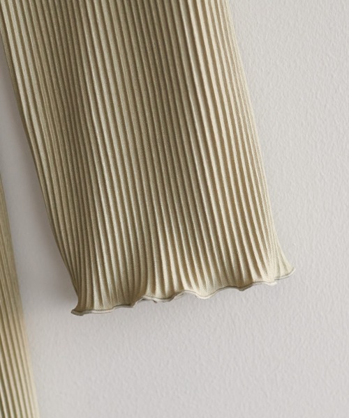 natural couture（ナチュラルクチュール）の「大人上品な1着 ウエストシャーリングプリーツワンピース（ワンピース・レディース・ブラック/オレンジ/ミント/グレイッシュベージュ・FREE）」の16枚目の写真