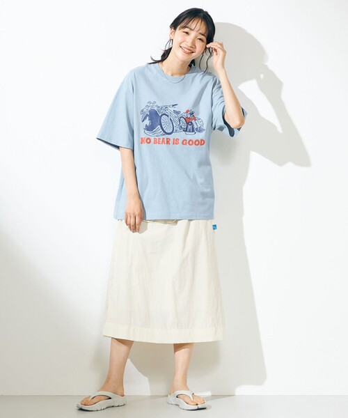 SHARE PARK（シェアパーク）の「【UNISEX】UVカット アートコラボTシャツ〈BEAR〉（Tシャツ/カットソー・メンズ・ブルー系/サックスブルー系/ホワイト系/ブラック系・X-LARGE/SMALL/LARGE/X-SMALL/MEDIUM）」の8枚目の写真