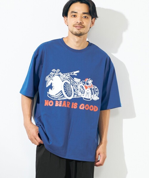 SHARE PARK（シェアパーク）の「【UNISEX】UVカット アートコラボTシャツ〈BEAR〉（Tシャツ/カットソー・メンズ・ブルー系/サックスブルー系/ホワイト系/ブラック系・X-LARGE/SMALL/LARGE/X-SMALL/MEDIUM）」の16枚目の写真