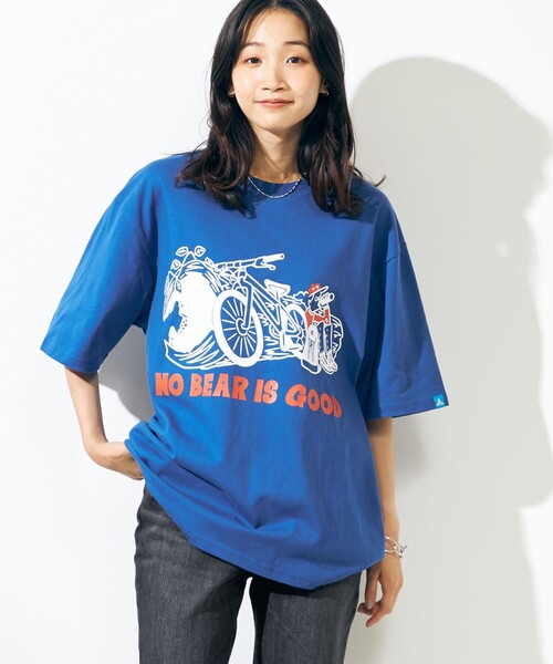SHARE PARK（シェアパーク）の「【UNISEX】UVカット アートコラボTシャツ〈BEAR〉（Tシャツ/カットソー・メンズ・ブルー系/サックスブルー系/ホワイト系/ブラック系・X-LARGE/SMALL/LARGE/X-SMALL/MEDIUM）」の18枚目の写真