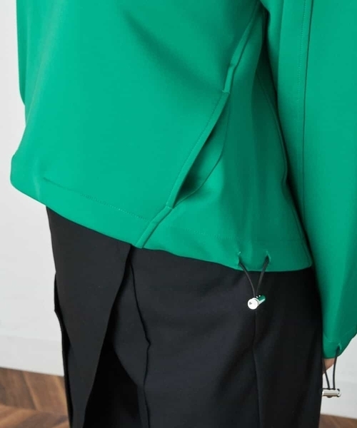 A de a.v.v（アードアー・ヴェ・ヴェ）の「［SET UP対応］ビッグセーラー襟ジャージー（Tシャツ/カットソー・レディース・グリーン/ホワイト/ライトパープル・38/36）」の6枚目の写真