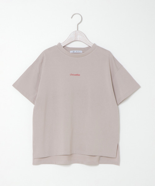 LBC(エルビーシー)の「刺繍ミニロゴT(Tシャツ/カットソー・レディース・ホワイト/チャコールグレー/ベージュ/ブルー・M/L)」の4枚目の写真