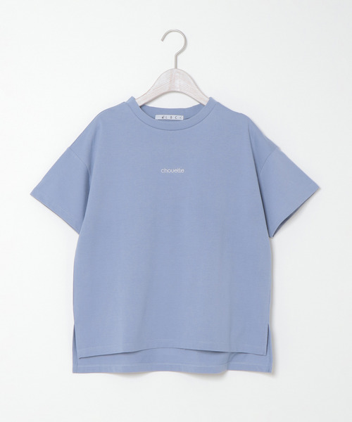 LBC(エルビーシー)の「刺繍ミニロゴT(Tシャツ/カットソー・レディース・ホワイト/チャコールグレー/ベージュ/ブルー・M/L)」の1枚目の写真