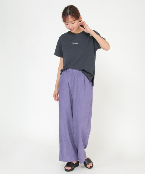 LBC(エルビーシー)の「刺繍ミニロゴT(Tシャツ/カットソー・レディース・ホワイト/チャコールグレー/ベージュ/ブルー・M/L)」の8枚目の写真