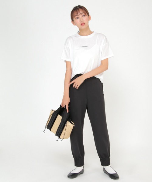 LBC(エルビーシー)の「刺繍ミニロゴT(Tシャツ/カットソー・レディース・ホワイト/チャコールグレー/ベージュ/ブルー・M/L)」の10枚目の写真