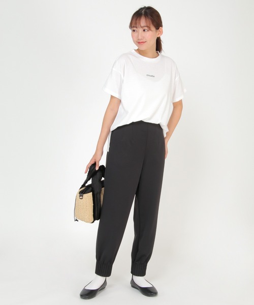 LBC(エルビーシー)の「刺繍ミニロゴT(Tシャツ/カットソー・レディース・ホワイト/チャコールグレー/ベージュ/ブルー・M/L)」の11枚目の写真