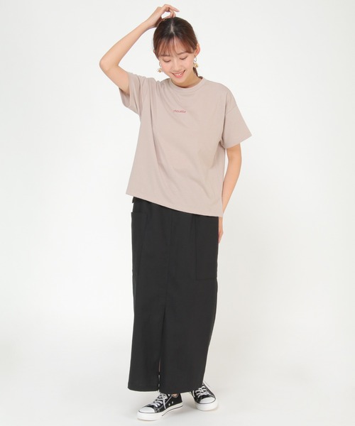 LBC(エルビーシー)の「刺繍ミニロゴT(Tシャツ/カットソー・レディース・ホワイト/チャコールグレー/ベージュ/ブルー・M/L)」の14枚目の写真