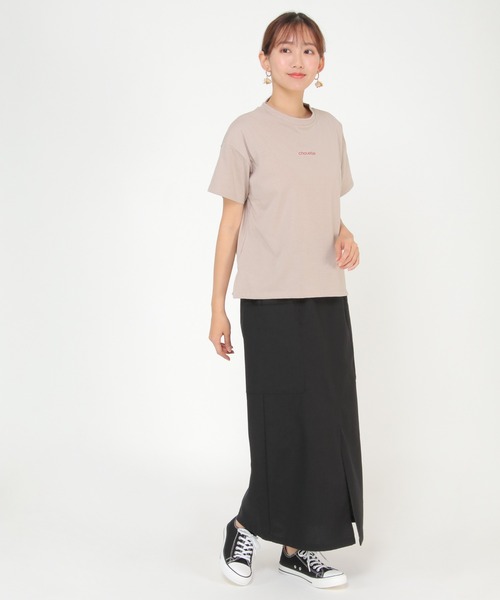 LBC(エルビーシー)の「刺繍ミニロゴT(Tシャツ/カットソー・レディース・ホワイト/チャコールグレー/ベージュ/ブルー・M/L)」の15枚目の写真