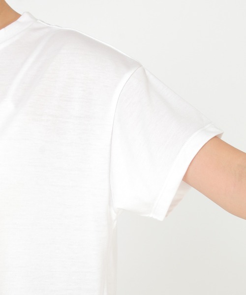 LBC(エルビーシー)の「刺繍ミニロゴT(Tシャツ/カットソー・レディース・ホワイト/チャコールグレー/ベージュ/ブルー・M/L)」の20枚目の写真