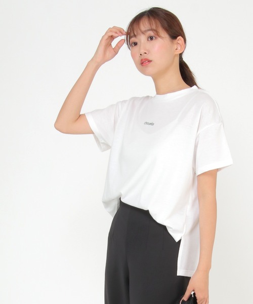 LBC(エルビーシー)の「刺繍ミニロゴT(Tシャツ/カットソー・レディース・ホワイト/チャコールグレー/ベージュ/ブルー・M/L)」の16枚目の写真