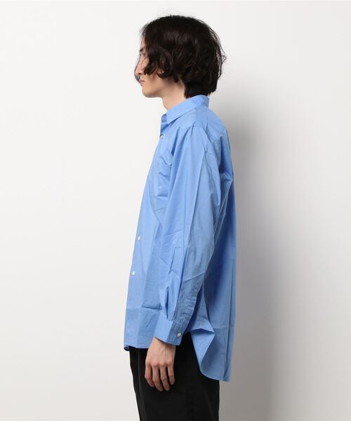 417 EDIFICE（フォーワンセブンエディフィス）の「【ESSENTIAL / エッセンシャル】ブロード レギュラー シャツ（シャツ/ブラウス・メンズ・チャコールグレー/ベージュ/ブルー/ホワイト/グリーン/ラベンダー・MEDIUM/LARGE/X-LARGE/SMALL）」の7枚目の写真