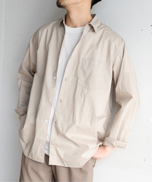 417 EDIFICE（フォーワンセブンエディフィス）の「【ESSENTIAL / エッセンシャル】ブロード レギュラー シャツ（シャツ/ブラウス・メンズ・チャコールグレー/ベージュ/ブルー/ホワイト/グリーン/ラベンダー・MEDIUM/LARGE/X-LARGE/SMALL）」の18枚目の写真