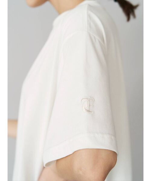 EVRIS（エヴリス）の「ルーズシルエットTEE（Tシャツ/カットソー・レディース・ホワイト/ブラック/グリーン・FREE）」の7枚目の写真