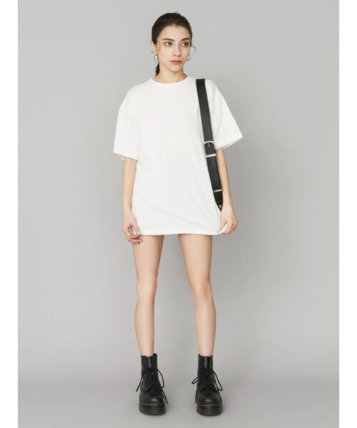 EVRIS（エヴリス）の「ルーズシルエットTEE（Tシャツ/カットソー・レディース・ホワイト/ブラック/グリーン・FREE）」の9枚目の写真