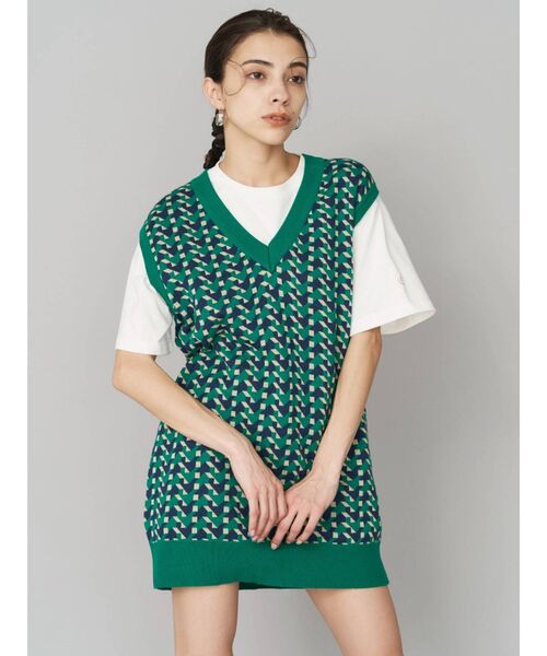 EVRIS（エヴリス）の「ルーズシルエットTEE（Tシャツ/カットソー・レディース・ホワイト/ブラック/グリーン・FREE）」の11枚目の写真