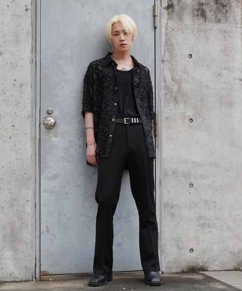 G.O.C(ジーオーシー)の「オーバーサイズ クラッシュド レース シャツ(シャツ/ブラウス・メンズ・ホワイト/ブラック/ホワイト系その他/ブラック系その他・MEDIUM/LARGE)」の19枚目の写真
