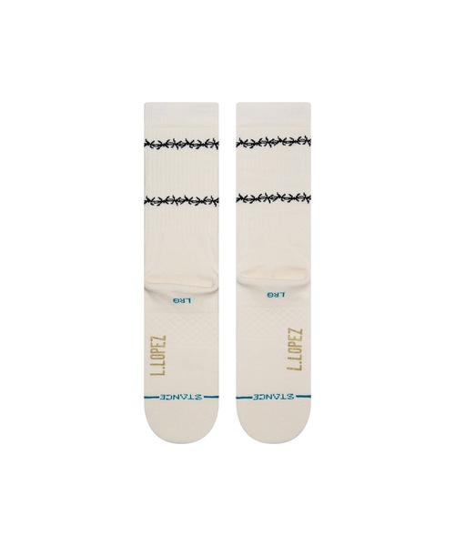 STANCE（スタンス）の「【STANCE/スタンス】LOUIE LOPEZ　LOUIE LOPEZ（ルイ・ロペス）コラボレーションモデル（ソックス/靴下・メンズ・オフホワイト・LARGE）」の4枚目の写真