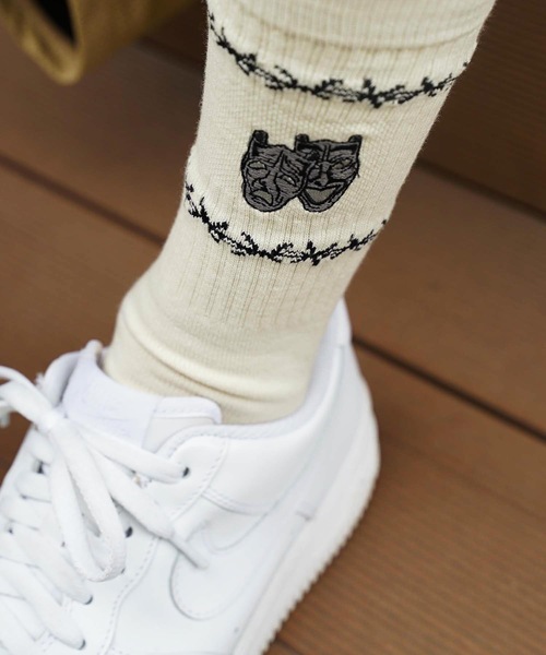 STANCE（スタンス）の「【STANCE/スタンス】LOUIE LOPEZ　LOUIE LOPEZ（ルイ・ロペス）コラボレーションモデル（ソックス/靴下・メンズ・オフホワイト・LARGE）」の6枚目の写真