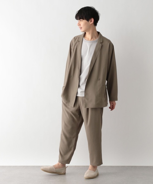 GLOBAL WORK（グローバルワーク）の「ユアリラWブレストJKT/270903（その他アウター・メンズ・ネイビー/ブラウン・MEDIUM/LARGE）」の17枚目の写真