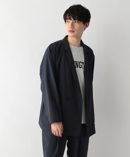 GLOBAL WORK（グローバルワーク）の「ユアリラWブレストJKT/270903（その他アウター・メンズ・ネイビー/ブラウン・MEDIUM/LARGE）」の13枚目の写真